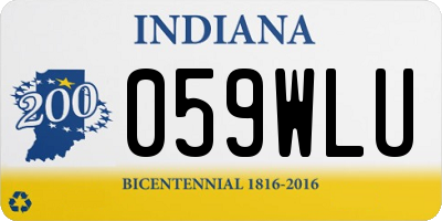IN license plate 059WLU