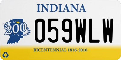 IN license plate 059WLW