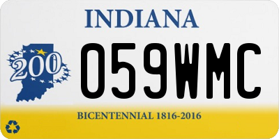 IN license plate 059WMC