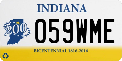 IN license plate 059WME