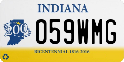 IN license plate 059WMG