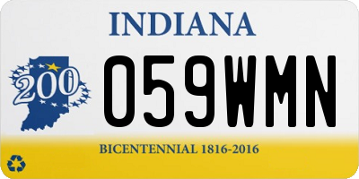 IN license plate 059WMN