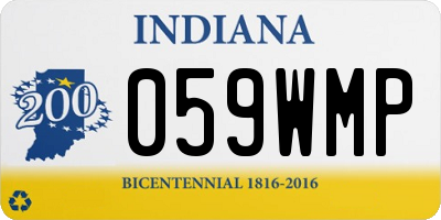 IN license plate 059WMP
