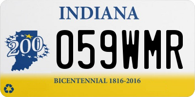 IN license plate 059WMR