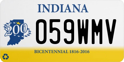 IN license plate 059WMV
