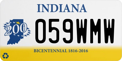IN license plate 059WMW
