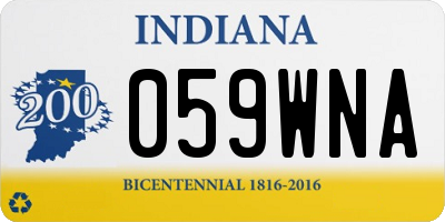 IN license plate 059WNA