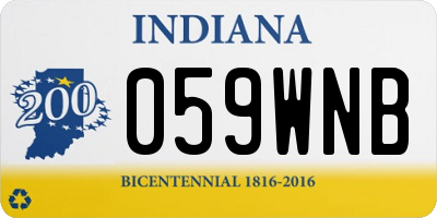 IN license plate 059WNB