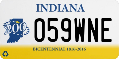 IN license plate 059WNE