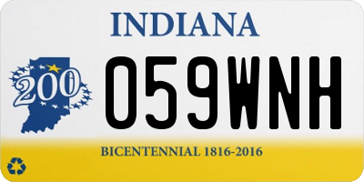 IN license plate 059WNH