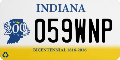 IN license plate 059WNP