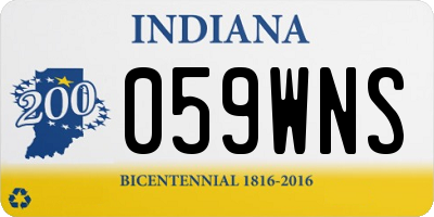 IN license plate 059WNS