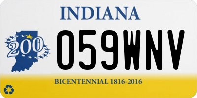 IN license plate 059WNV