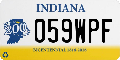 IN license plate 059WPF