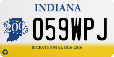 IN license plate 059WPJ