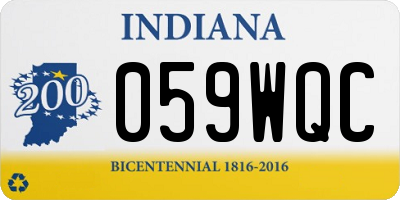 IN license plate 059WQC