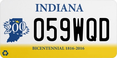 IN license plate 059WQD