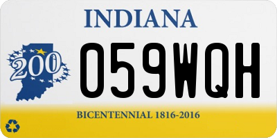 IN license plate 059WQH