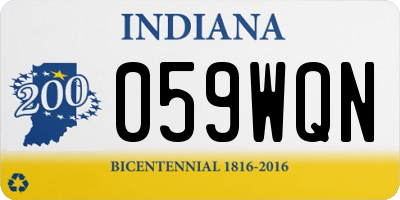 IN license plate 059WQN