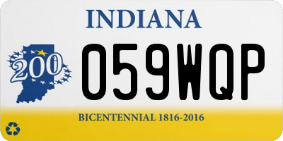 IN license plate 059WQP