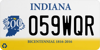 IN license plate 059WQR