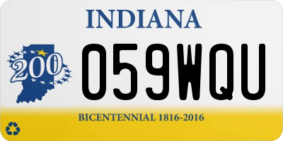 IN license plate 059WQU