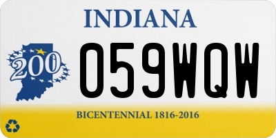IN license plate 059WQW