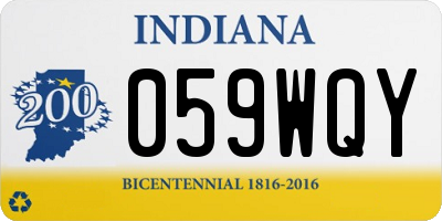 IN license plate 059WQY