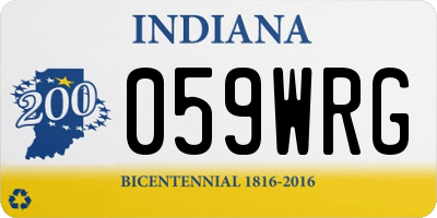 IN license plate 059WRG