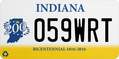 IN license plate 059WRT
