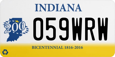 IN license plate 059WRW