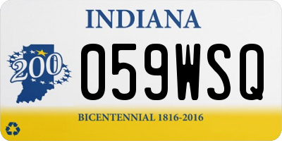 IN license plate 059WSQ