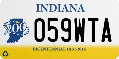IN license plate 059WTA