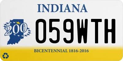 IN license plate 059WTH