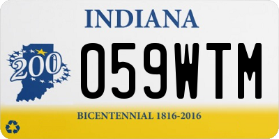 IN license plate 059WTM
