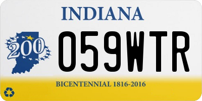 IN license plate 059WTR