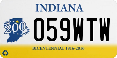 IN license plate 059WTW