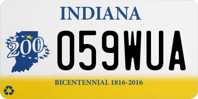 IN license plate 059WUA