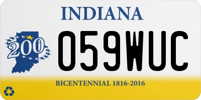 IN license plate 059WUC