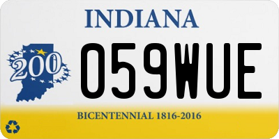 IN license plate 059WUE