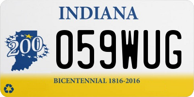 IN license plate 059WUG
