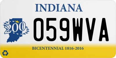 IN license plate 059WVA