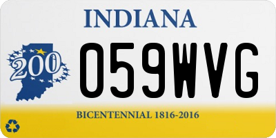 IN license plate 059WVG