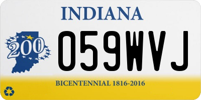 IN license plate 059WVJ