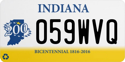 IN license plate 059WVQ