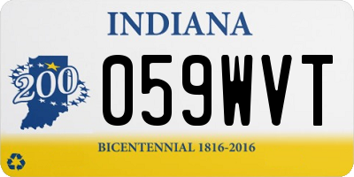 IN license plate 059WVT