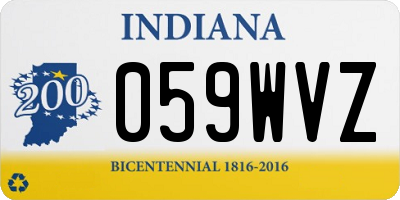 IN license plate 059WVZ