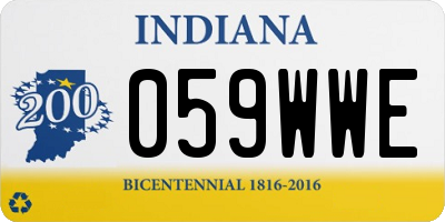 IN license plate 059WWE