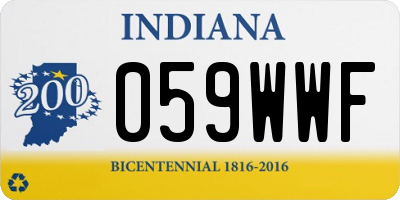 IN license plate 059WWF