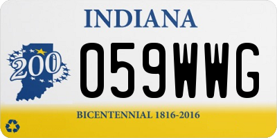 IN license plate 059WWG